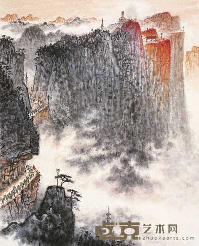 钱松嵒 黄洋界 立轴 51×41cm